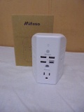 Mifaso Wall Outlet Extender w/ 4 USB Ports