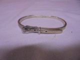 Ladies Sterling Silver Adjustable Belt Bracelet