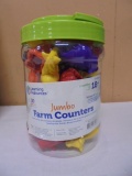 Learning Resources 30pc Jumbo Farm Counters