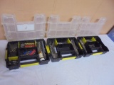 3 Stanley Organizers Full of Assorted Drill Bits & Driver Bits