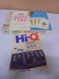 Vintage Milton Bradley Bridge For Two & Hi-Q Games