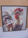 Beautiful Framed Chicken Canvas Wall Art