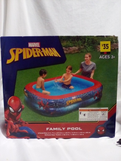 Marvel Spiderman 6’7”x57.5”x18.9” Inflatable Family Pool