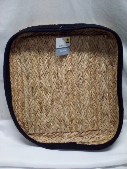 TrueLiving 13”x12”x2” Woven Style Basket- Tag Says $10