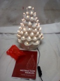 BCP 15” Ceramic Christmas Tree. Pre-Lit w/ 2 Star Toppers & 64 Lights.