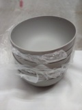Set of 6 Grey Composite Dishwash and Microwave Safe Bowls