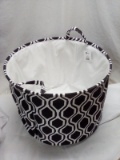 Black and White Pattern Heavy Duty Cloth Basket
