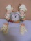 Vintage Campbell Kids New Haven Wall Clock w/ Oven Mitt Wall Hangers