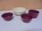 4pc Group of Longaberger Pottery Bowls