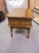 Vintage Solid Maple Side Table w/ Drawer
