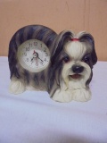 Shin Tzu Dog Clock