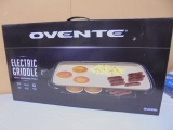 Oevnte Electric Griddle w/ Warming Tray