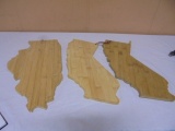 3pc Group of Bamboo Cutting Boards