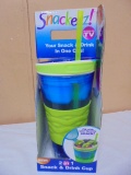 Snackezz 2-in-1 Snack & Drink Cup