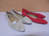 2 Brand New Pair of Ladies Time & Tru Memory Foam Shoes