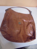 Large Brown Leather Capezio Ladies Hobo Bag
