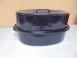 Vintage Graniteware Roaster