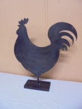 Metal Art Chicken Décor Piece