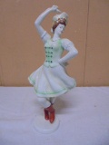 Beautiful Kezzel Festeti Porcelain Dancing Lady Figurine