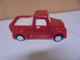 Red Porcelain Truck Candle