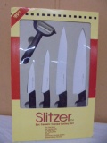 Slitzer 5pc Ceramic Coated Cutlery Set
