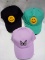 Set of 3 Sewn Patch Cloth Hats