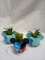 Set of 3 Disney Minnie and Mickey Faux Succulent Terrariums