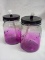 Pair of Purple Ombre Table Torches