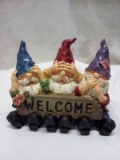 3 Gnomes and a Smile Decorative Garden/Home Welcome Statue