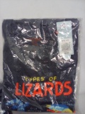 Boys XXL (18) Types of Lizards grey/ blue tshirt