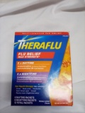 Theraflu Flu Relief Honey Lemon Flavor Night/Daytime Tea. Qty 12 Packs.