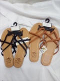 women’s sandals size 5/6 black & 5/6 brown