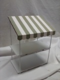 Decorative Metal and Fabric Tiered Tray
