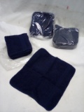 3 Packs of 6 Navy Blue 12”x12” Comfort Bay Washcloths