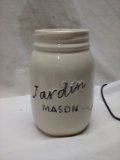Large Ceramic “Jardin Mason” Jar