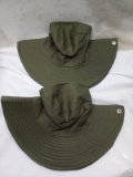 Olive Green Boonie Hats. Qty 2.
