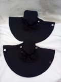 Black Boonie Hats. Qty 2.
