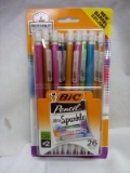 26 Pack of BIC #2 Xtra-Sparkle Assorted Color Mechanical Pencils