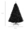BCP 7.5ft Artificial Black Christmas Tree w/ Easy Assemble Foldable Metal Stand