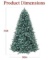 BCP 7.5ft Pre-Lit Blue Spruce Christmas Tree w/ Foldable Base