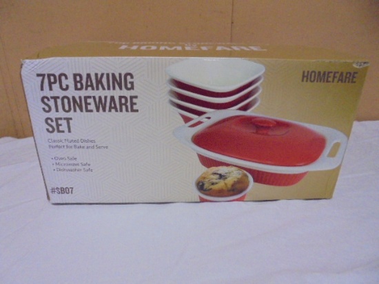 Homefare 7pc Stoneware Baking Set