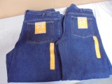 2 Brand New Pairs of Men's Fleece Lined Jeans