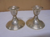 Set of Sterling Silver Candle Holders