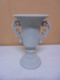 Vintage Double Handled Metal Vase
