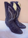 Vintage Pair of Men's Leather Cowboy Boots