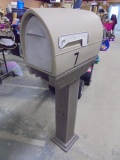 Composite Mailbox on Post