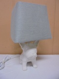 Ceramic French Bulldog Table Lamp
