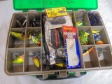 Plano Double Side Tackle Box Filled w/ Luers & Tackle