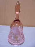 Beautiful Fenton Hand Painted & Signed Bell