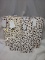 Savoy Wine Bottle Gift Bags w/ Tags. Gold Polka Dot.Qty 6